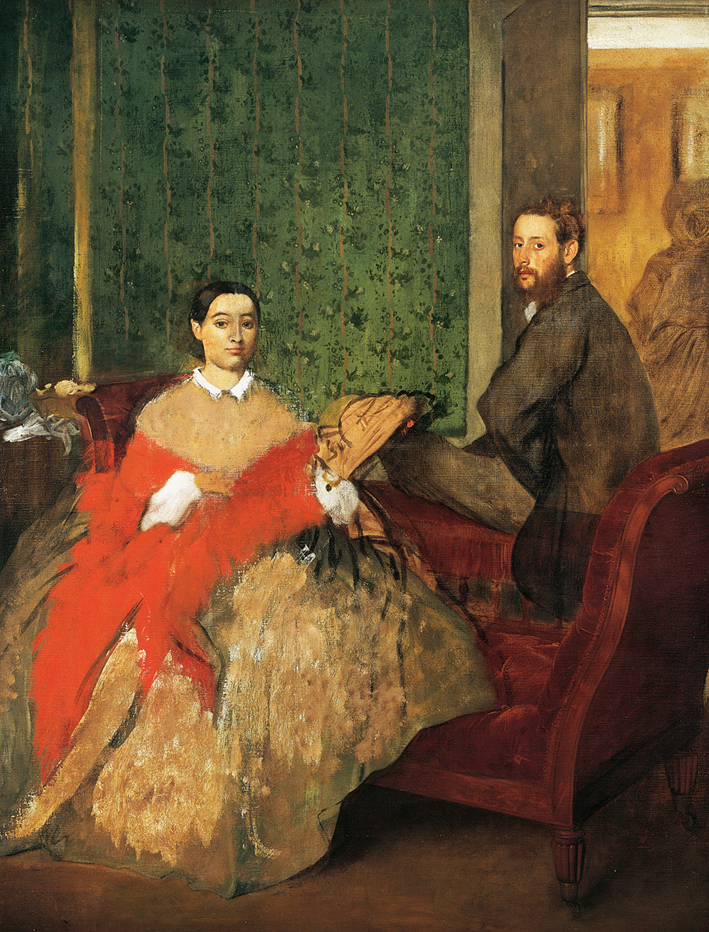  埃德加·德加 Edgar Degas—— Edmondo and Therese Morbilli肖像
